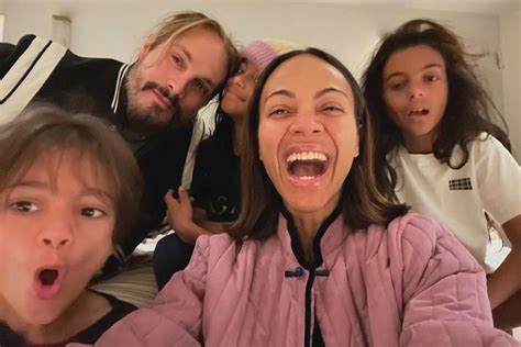 zoe saldana kinder|Zoë Saldaña Shares Rare Family Photos with Her 3 Sons